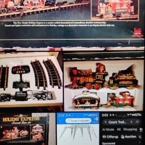 New Bright Holiday Express Train Set